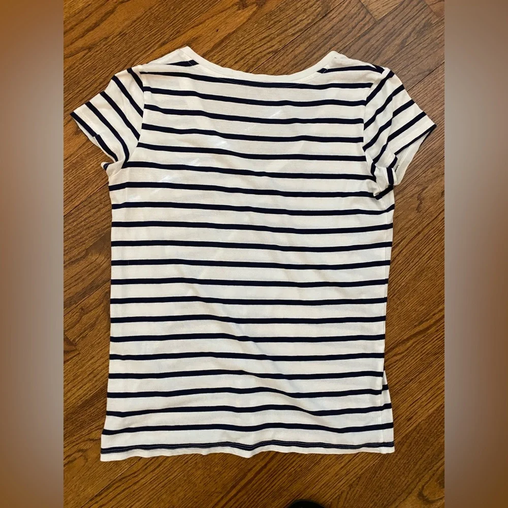 Gap The Essential V-neck Striped Tee - Picture 4 of 8